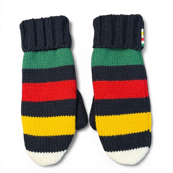 Hudson's Bay Company Accessories - HBC Stripes Points Bay Striped Mittens Large